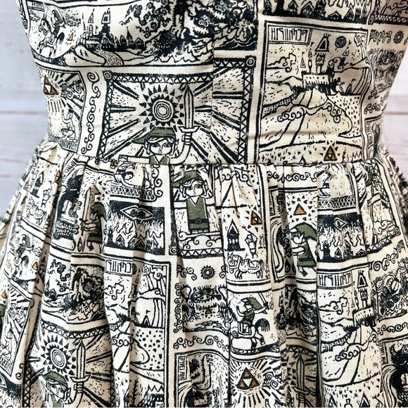Rare Legend of Zelda Handmade Retro Bombshell Pinup Pocket Cosplay Dress - Picture 4 of 14